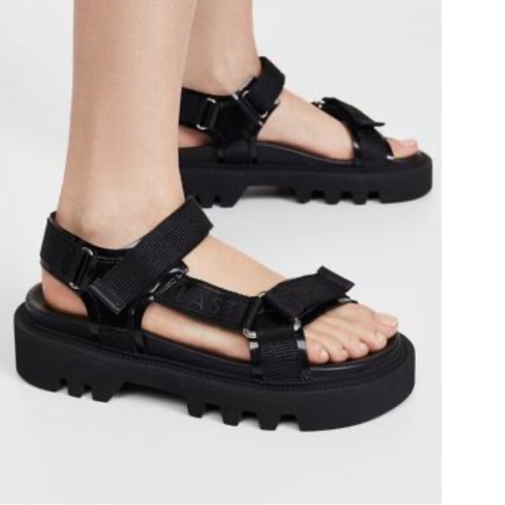 LÄST Checkered Platform sandals - Size 41